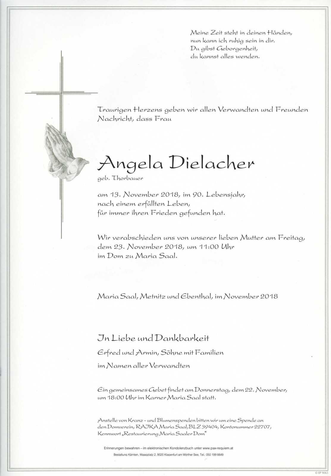 Parte Angela Dielacher geb. Thorbauer