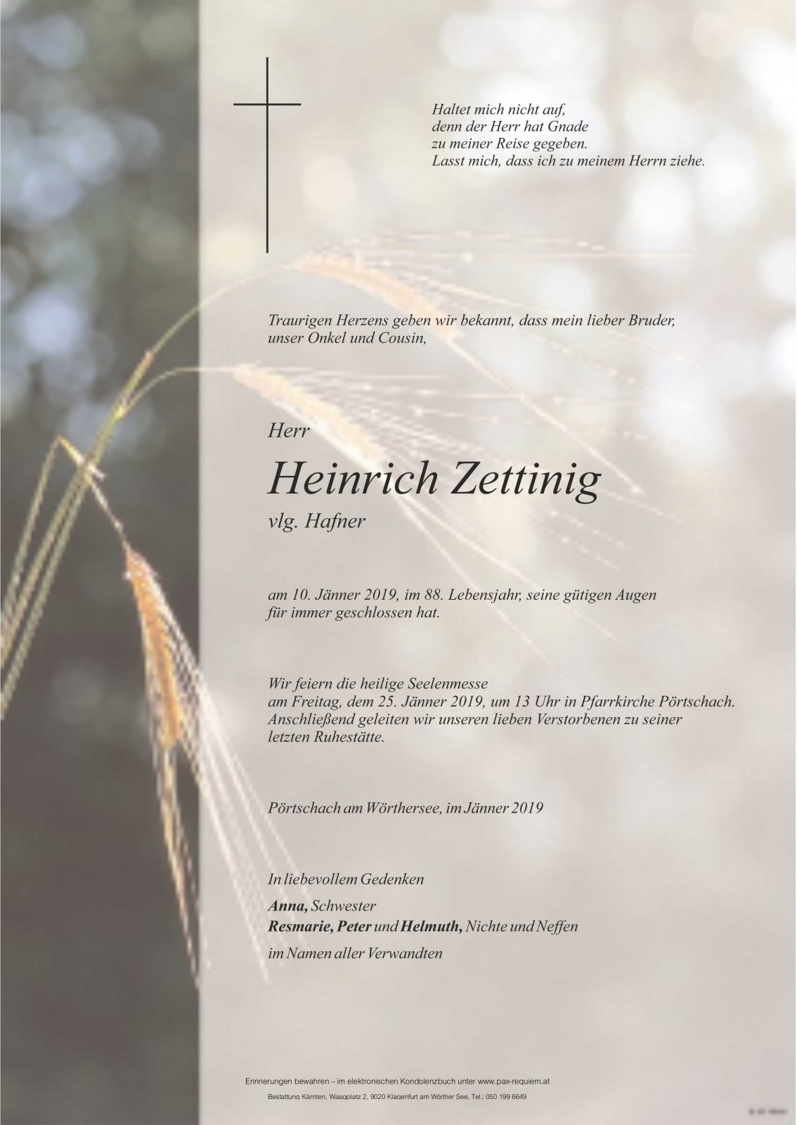 Parte Heinrich Zettinig