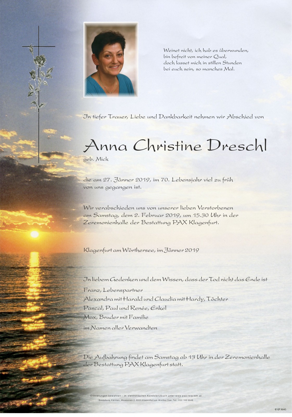 Parte Anna Christine Dreschl