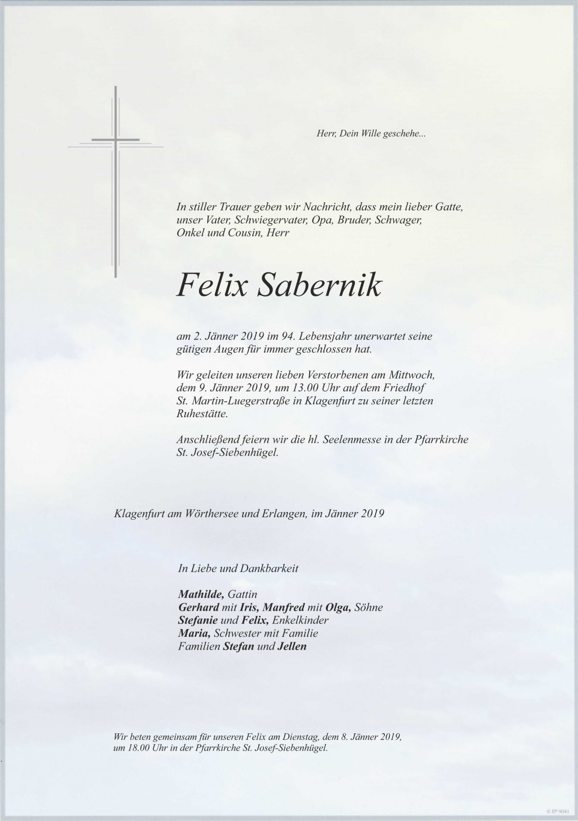 Parte Felix Sabernik