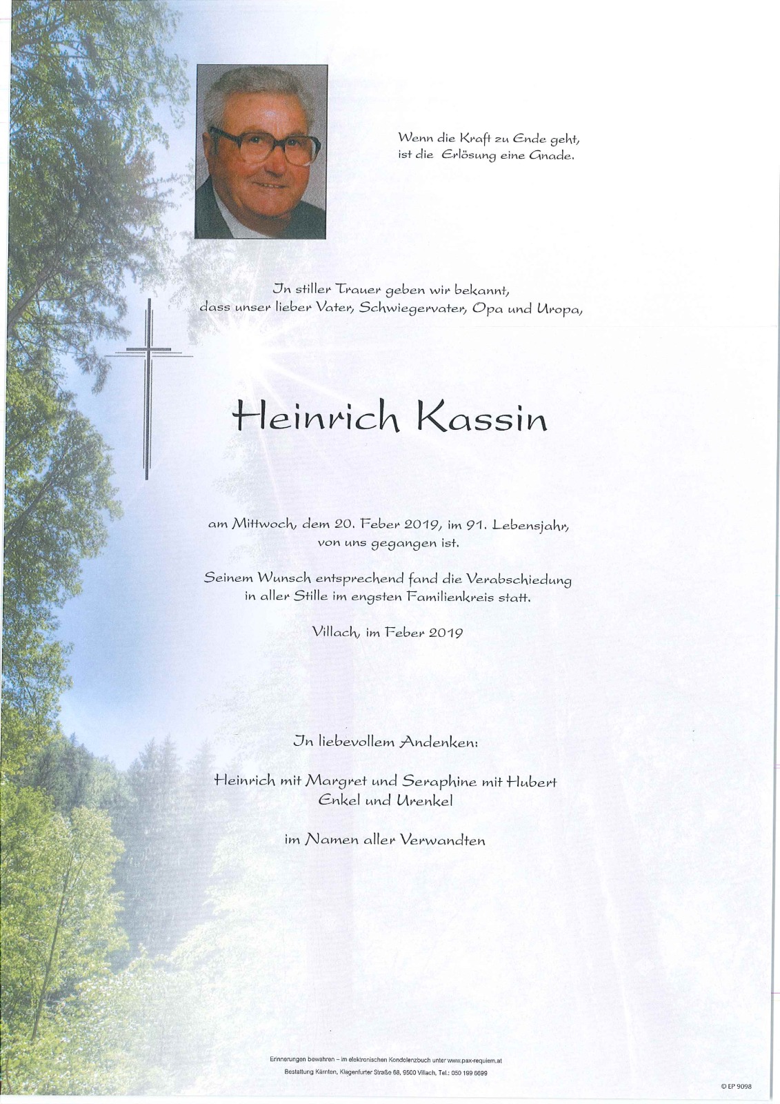 Parte Heinrich Kassin