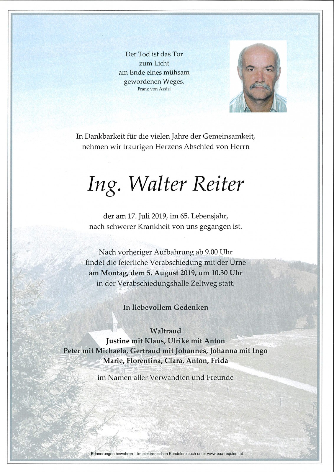 Parte Ing. Walter Reiter