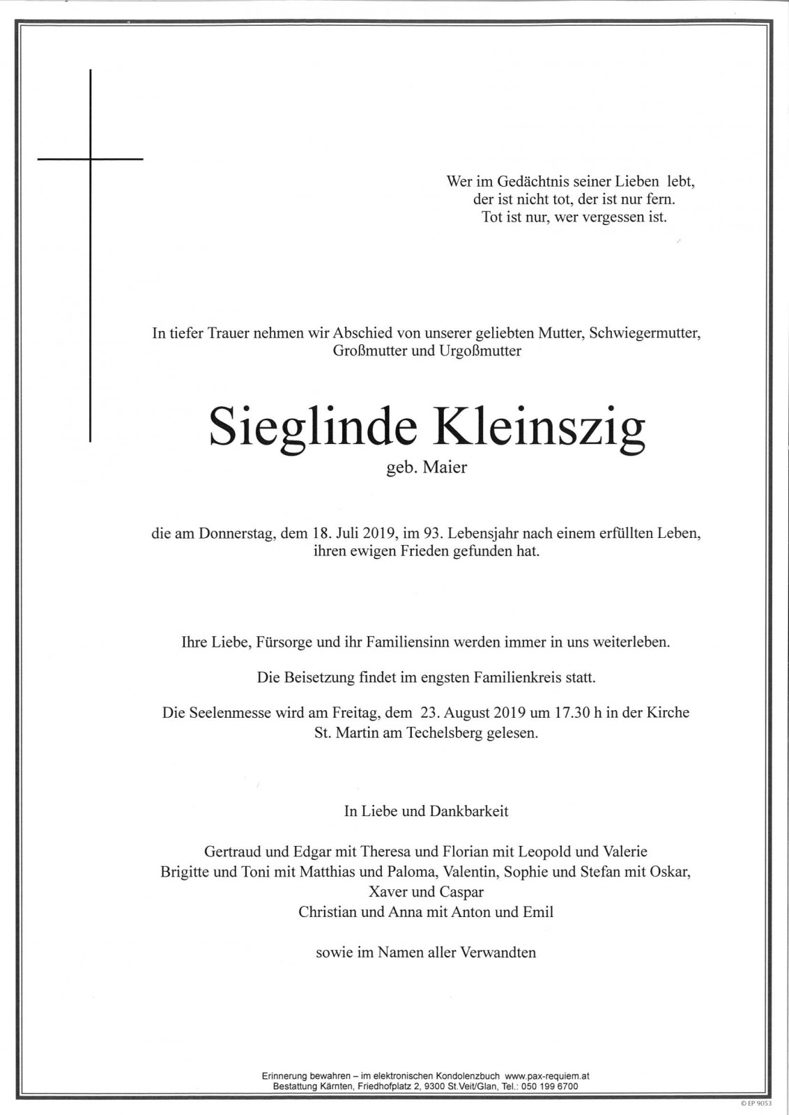 Parte Sieglinde Kleinszig