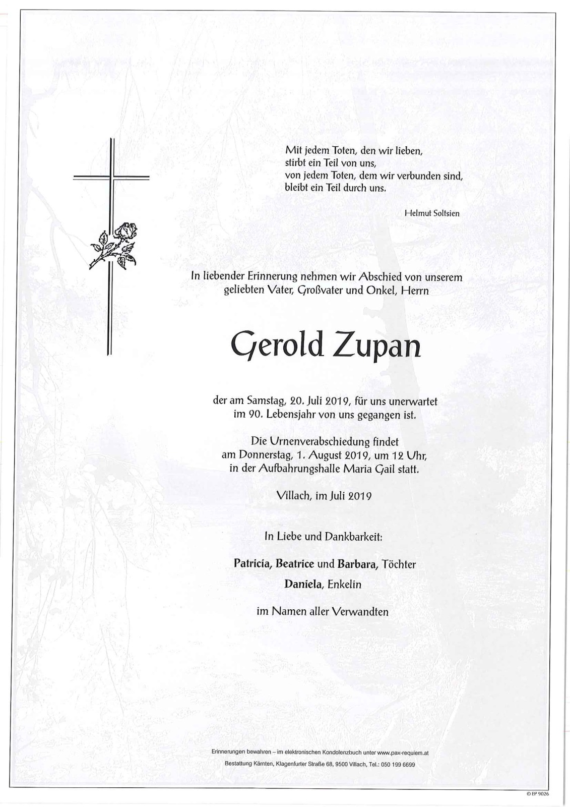 Parte Johann Gerold Zupan