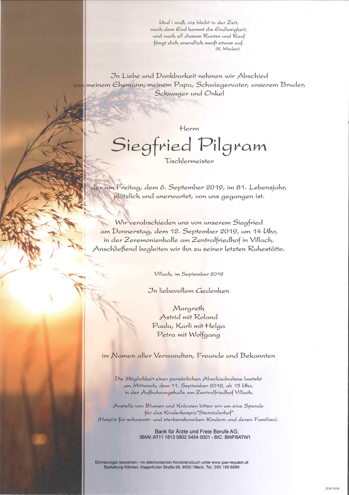 Parte Siegfried Pilgram