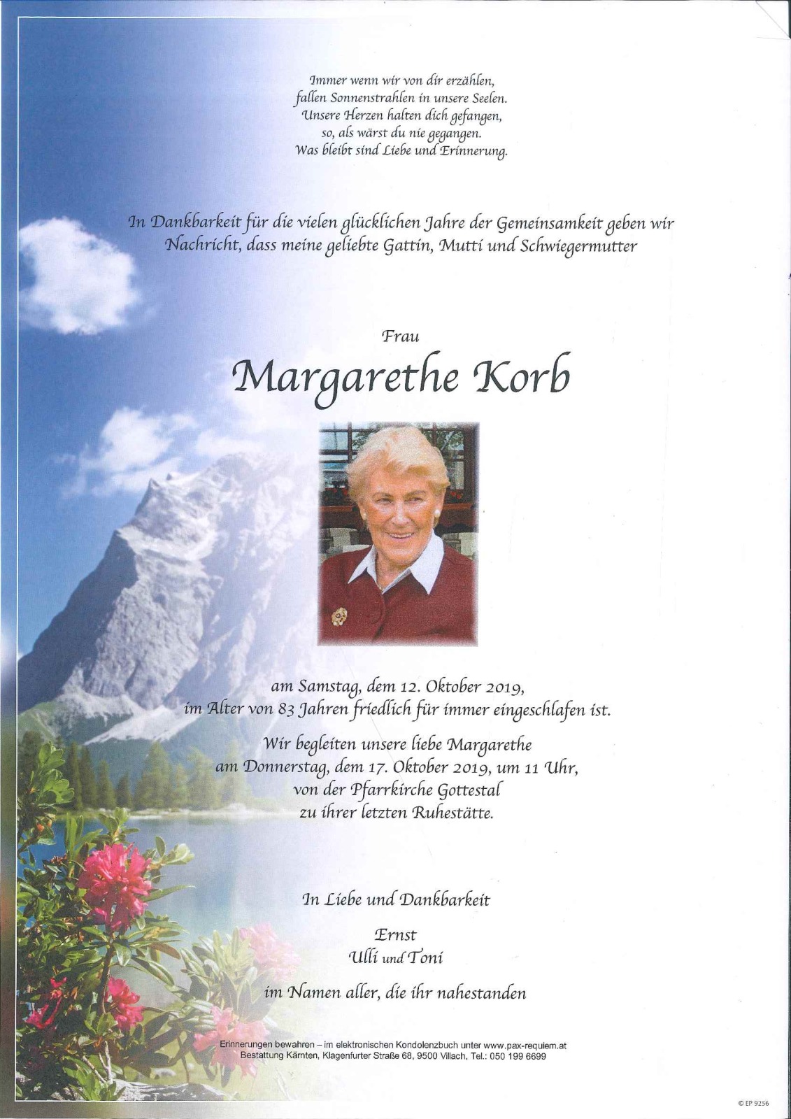 Parte Margarethe Korb