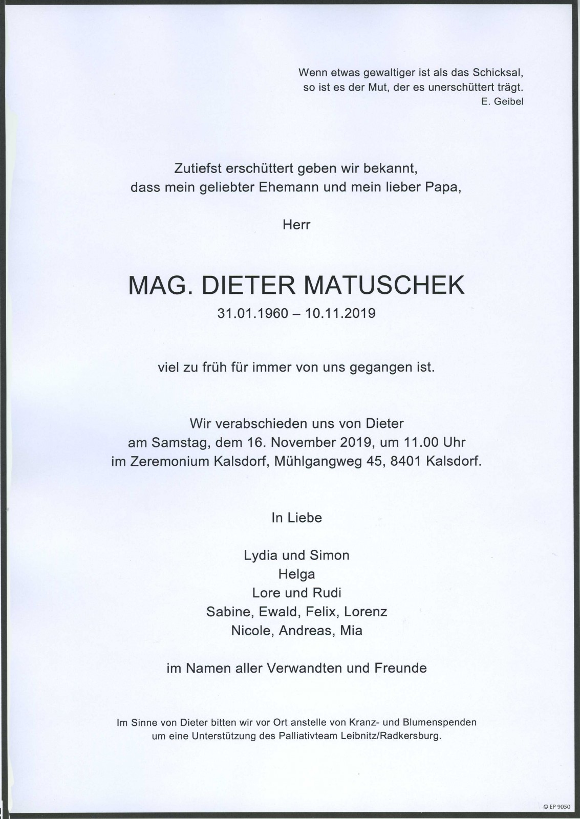 Parte Mag. Dieter Matuschek