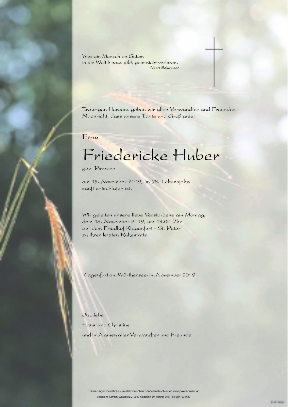 Parte Friederike Huber