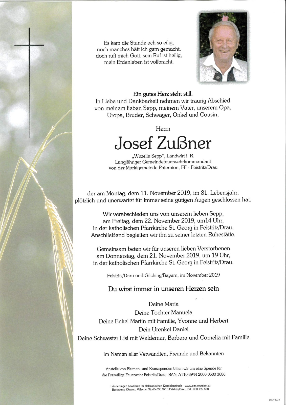 Parte Josef Zußner, Wuzelle Sepp