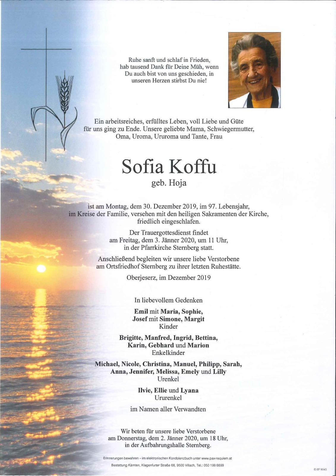 Parte Sofia Koffu geb. Hoja