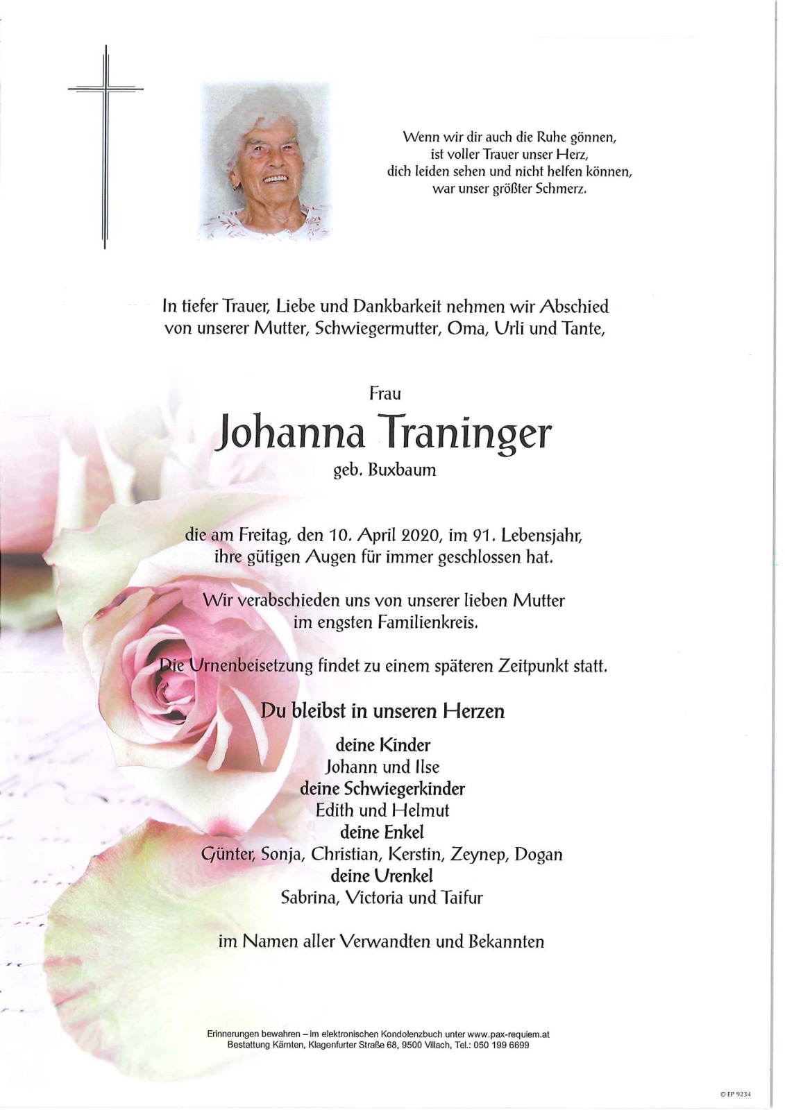 Parte Johanna Traninger