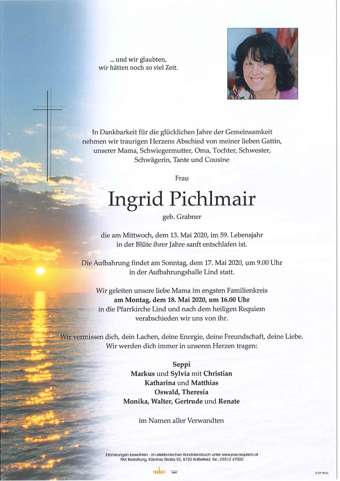 Parte Ingrid Pichlmair geb. Grabner