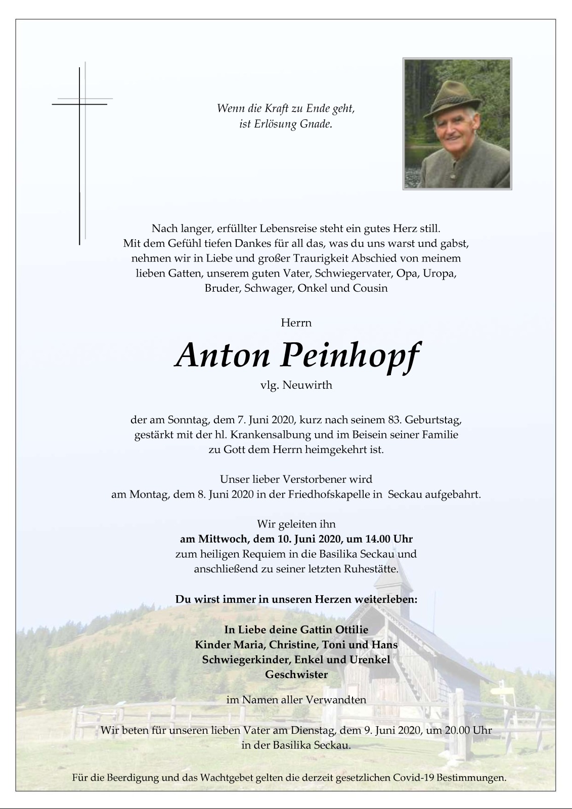 Parte Anton Peinhopf, vlg. Neuwirth