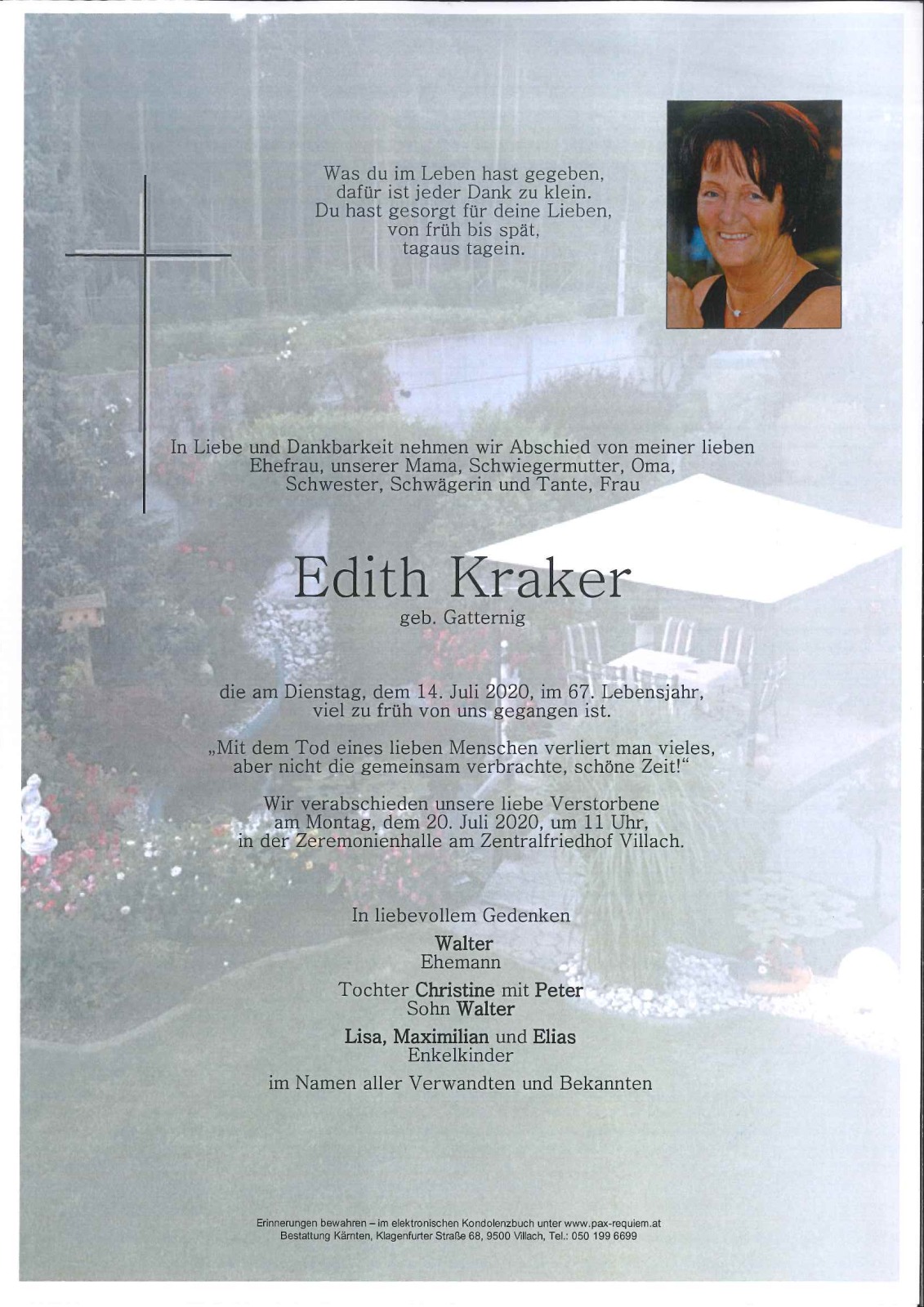 Parte Edith Kraker geb.Gatternig