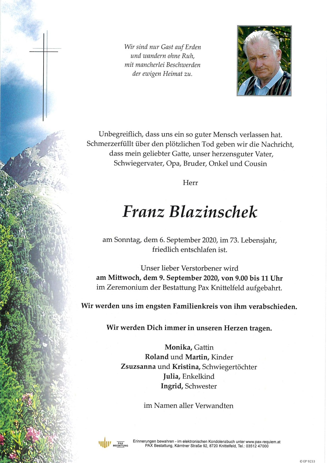 Parte Franz Blazinschek