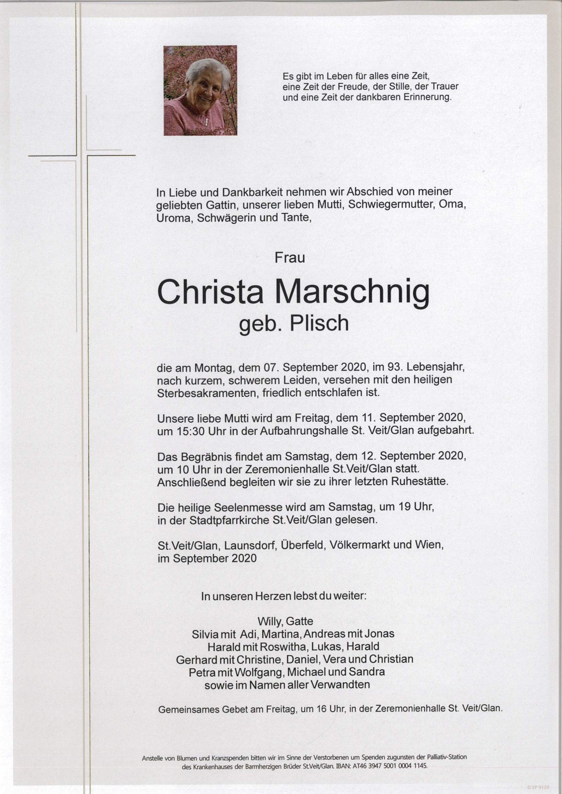 Parte Christa Marschnig  geb. Plisch