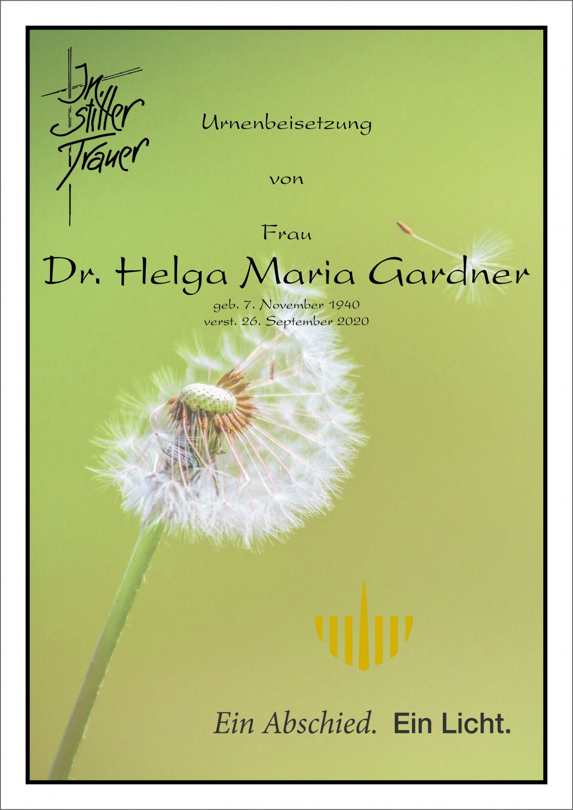 Parte Dr. Helga Maria Gadner