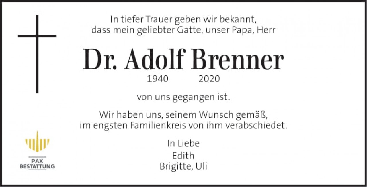 Parte Dr. Adolf Brenner