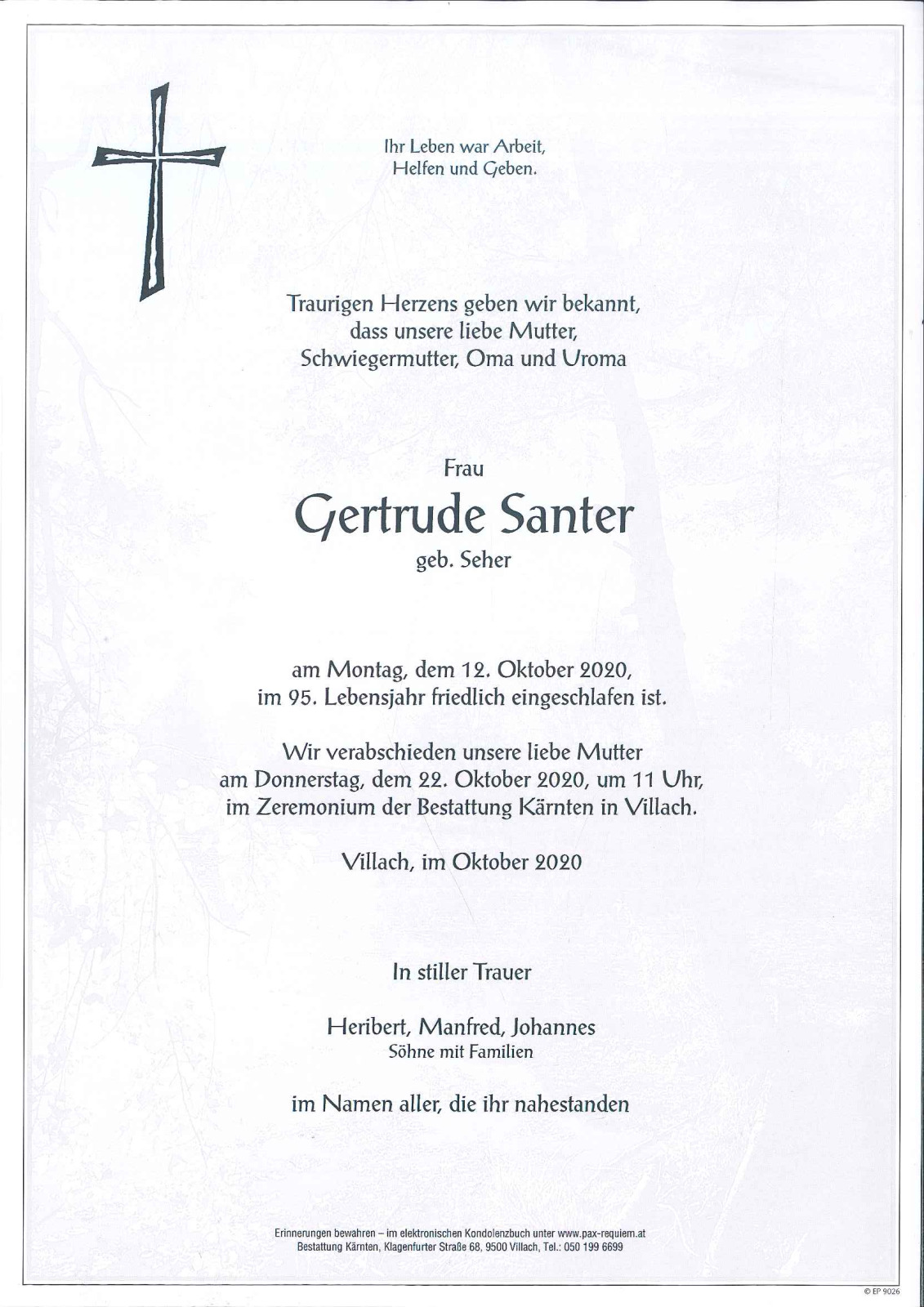 Parte Gertrude Santer