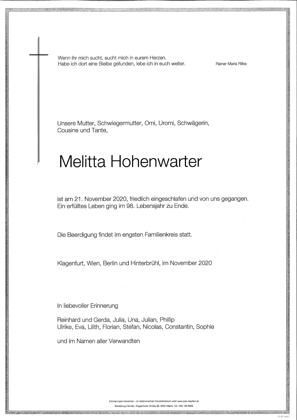 Parte Melitta Hohenwarter