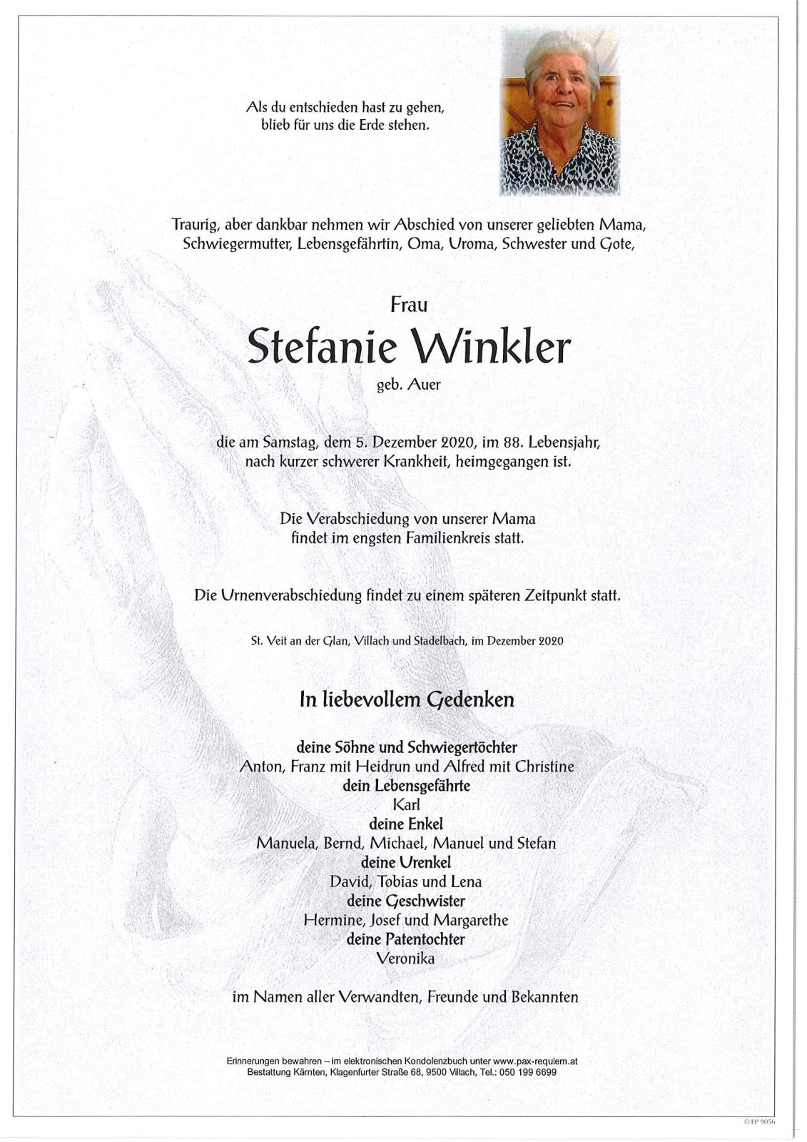 Parte Stefanie Winkler, geb. Auer