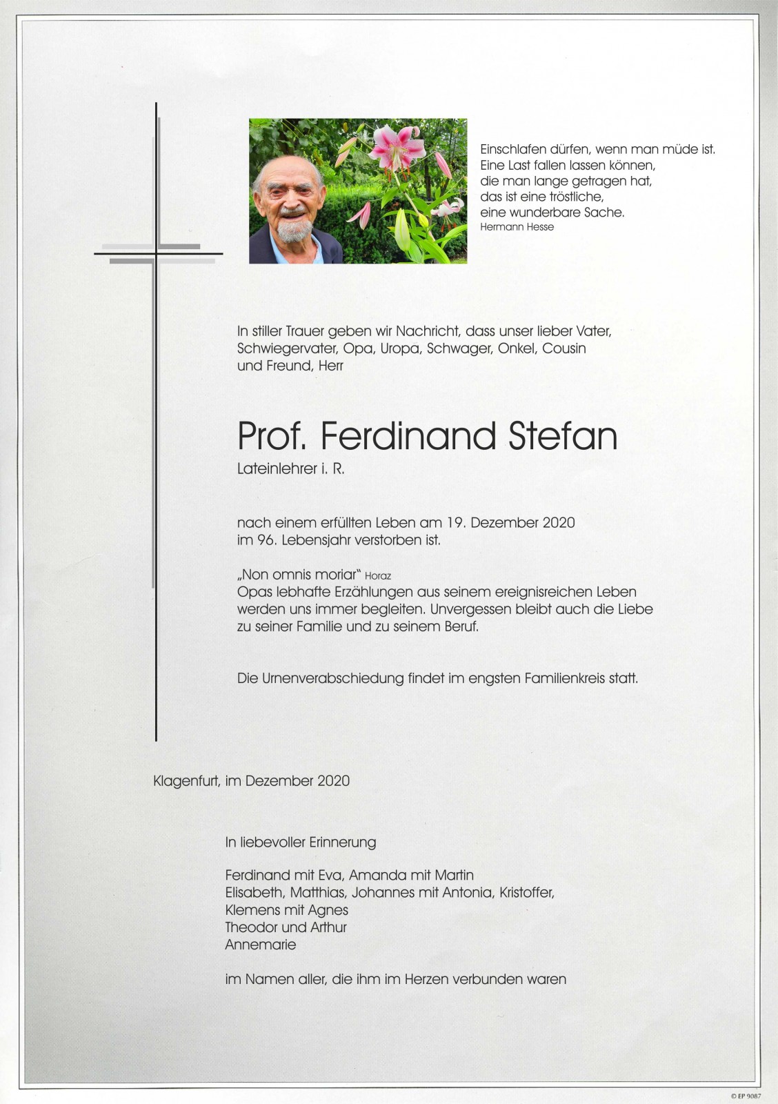 Parte Mag. Ferdinand Stefan