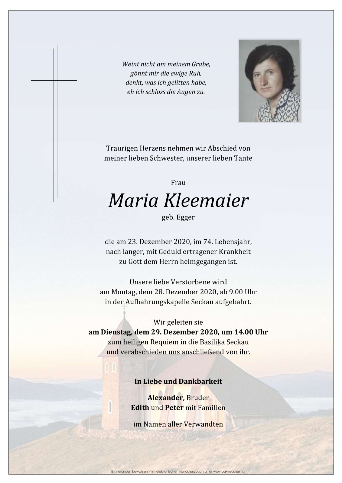 Parte Maria Kleemaier