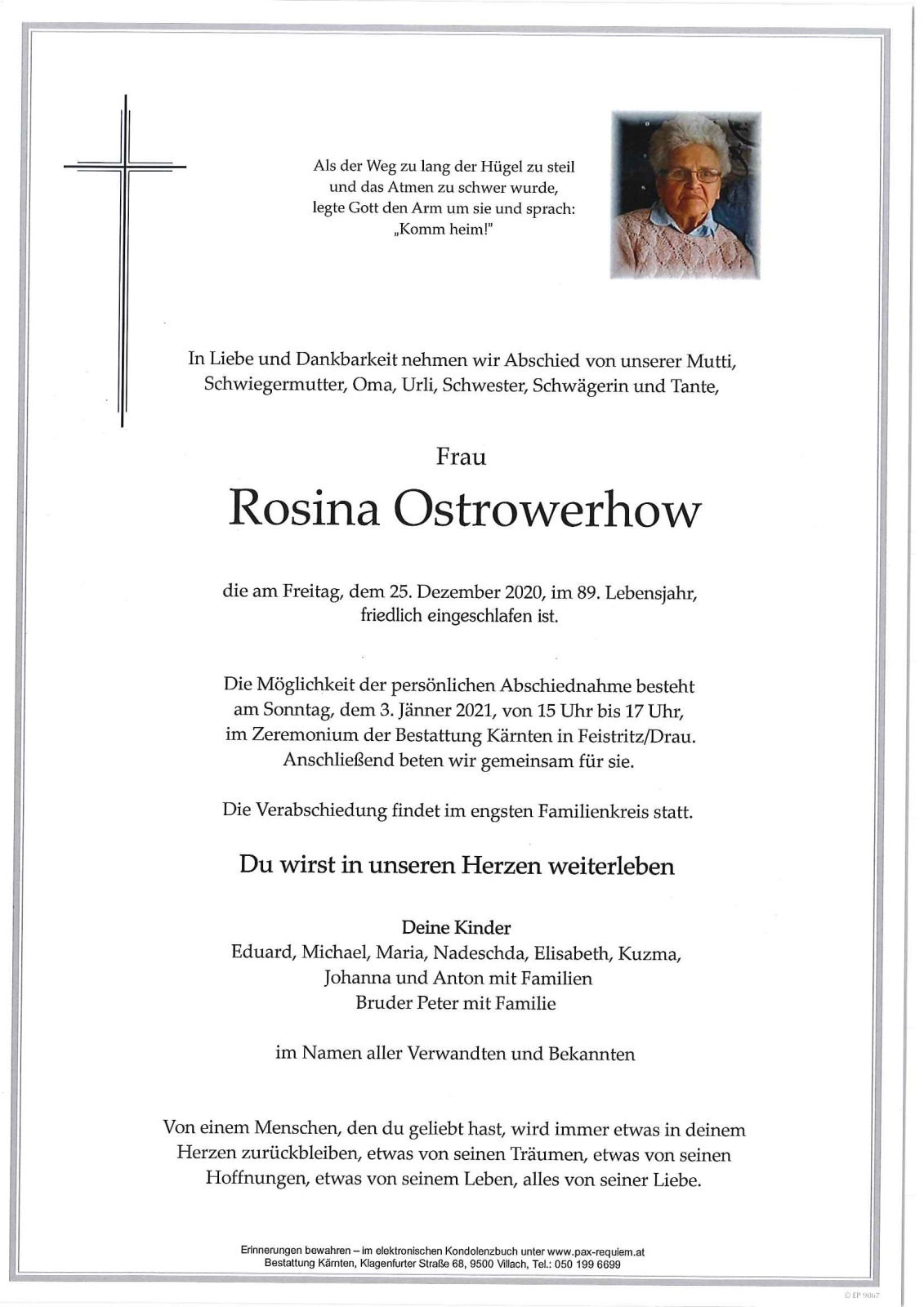 Parte Rosina Ostrowerhow