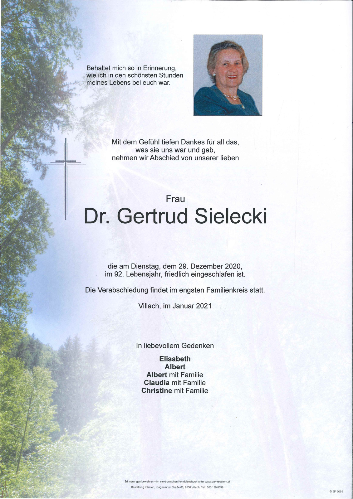 Parte Dr. Gertrud Sielecki