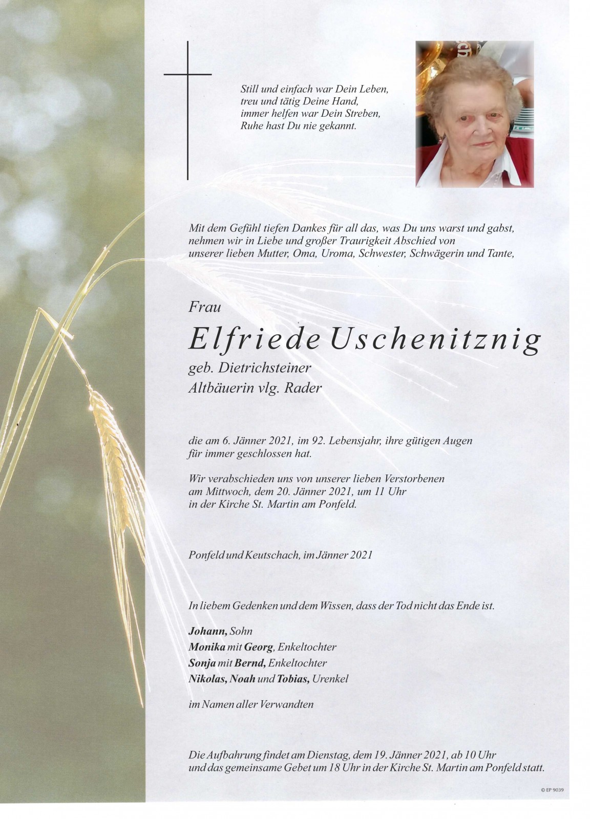 Parte Elfriede Uschenitznig