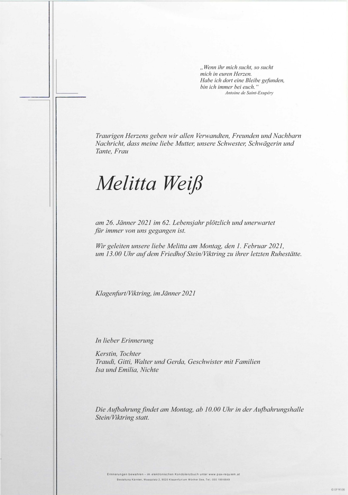 Parte Melitta Weiß