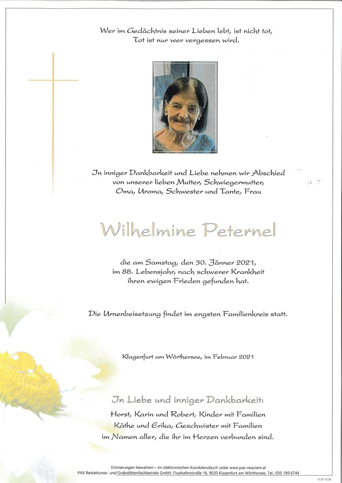 Parte Wilhelmine Peternel