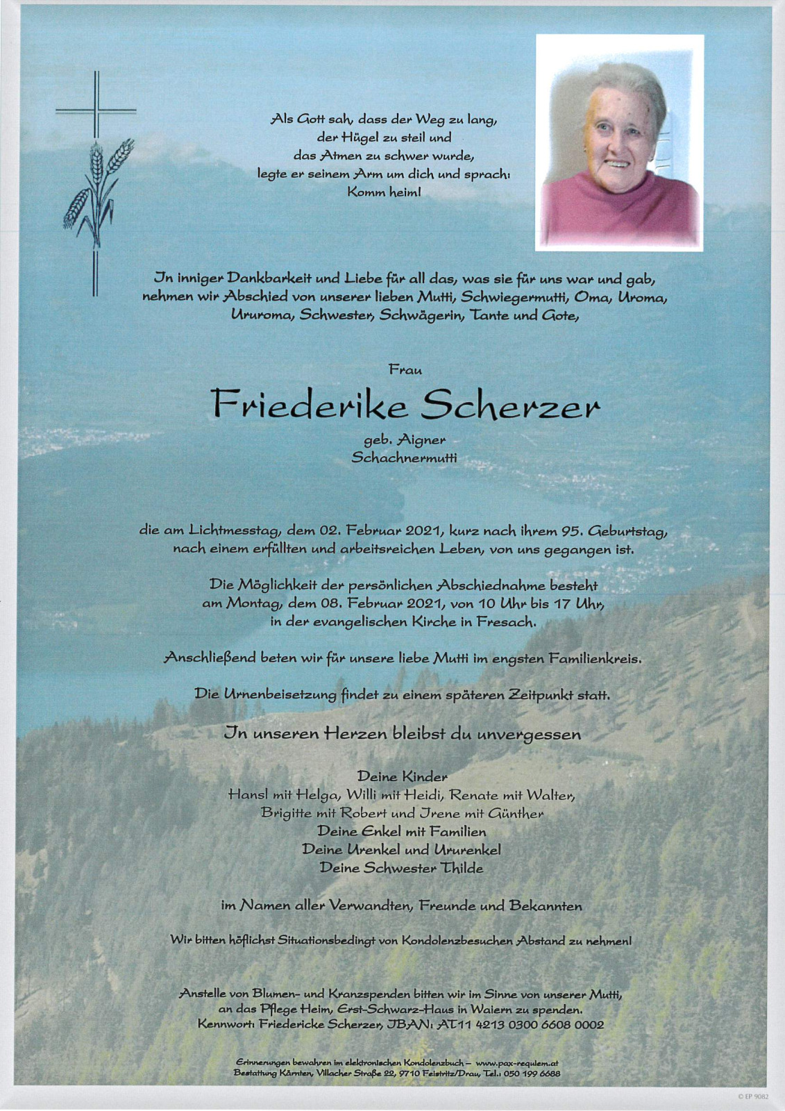 Parte Friederike Scherzer, Schachnermutti