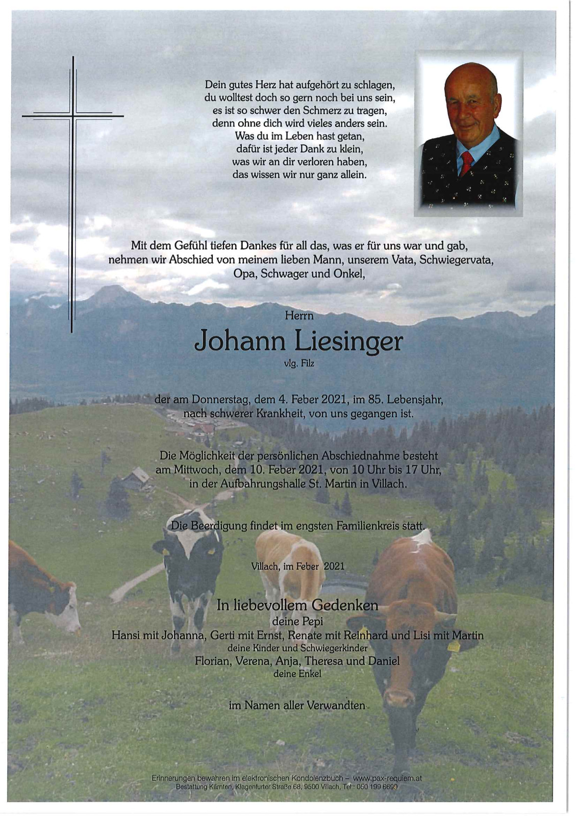 Parte Johann Liesinger, vlg. Filz