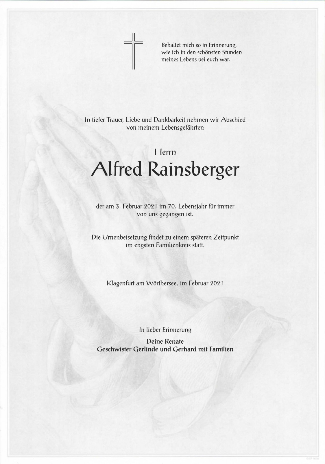 Parte Alfred Rainsberger