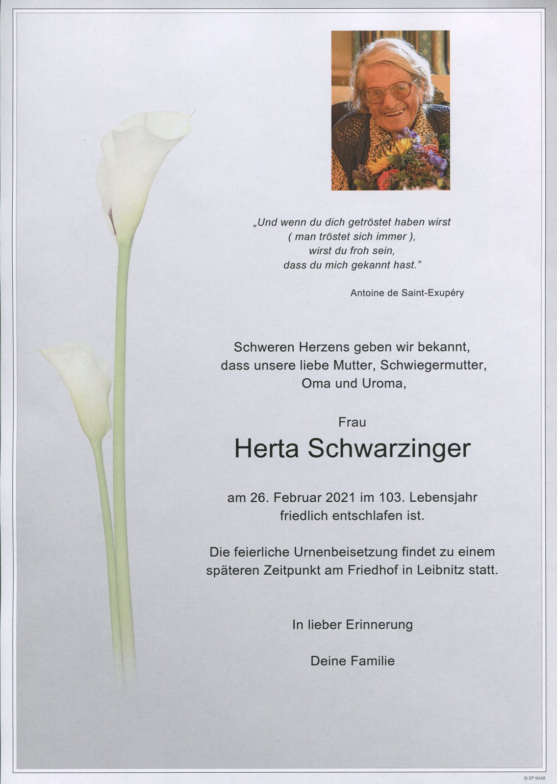 Parte Herta Schwarzinger