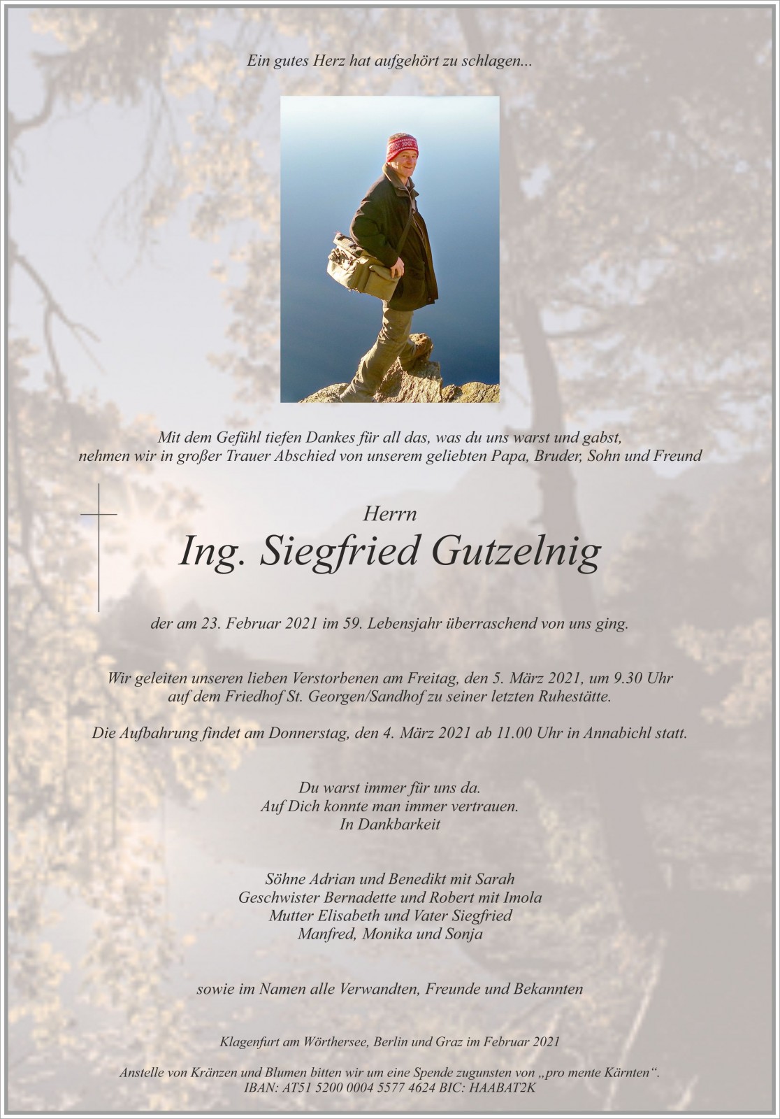 Parte Ing. Siegfried Gutzelnig