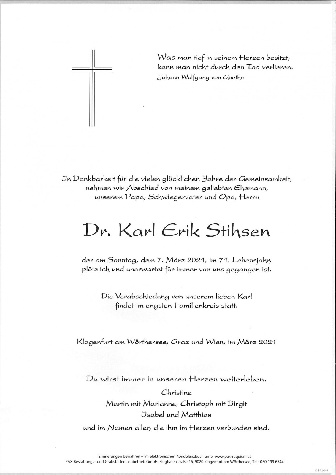 Parte Dr. Karl Erik Stihsen