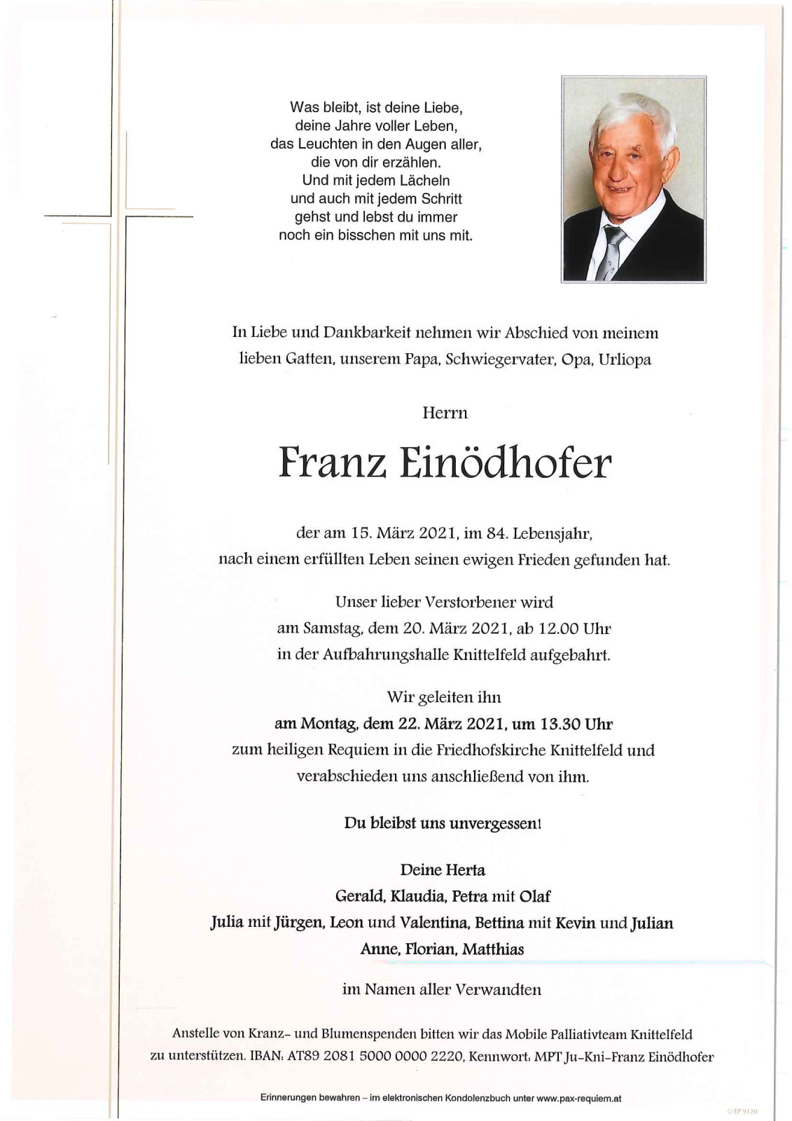 Parte Franz Einödhofer