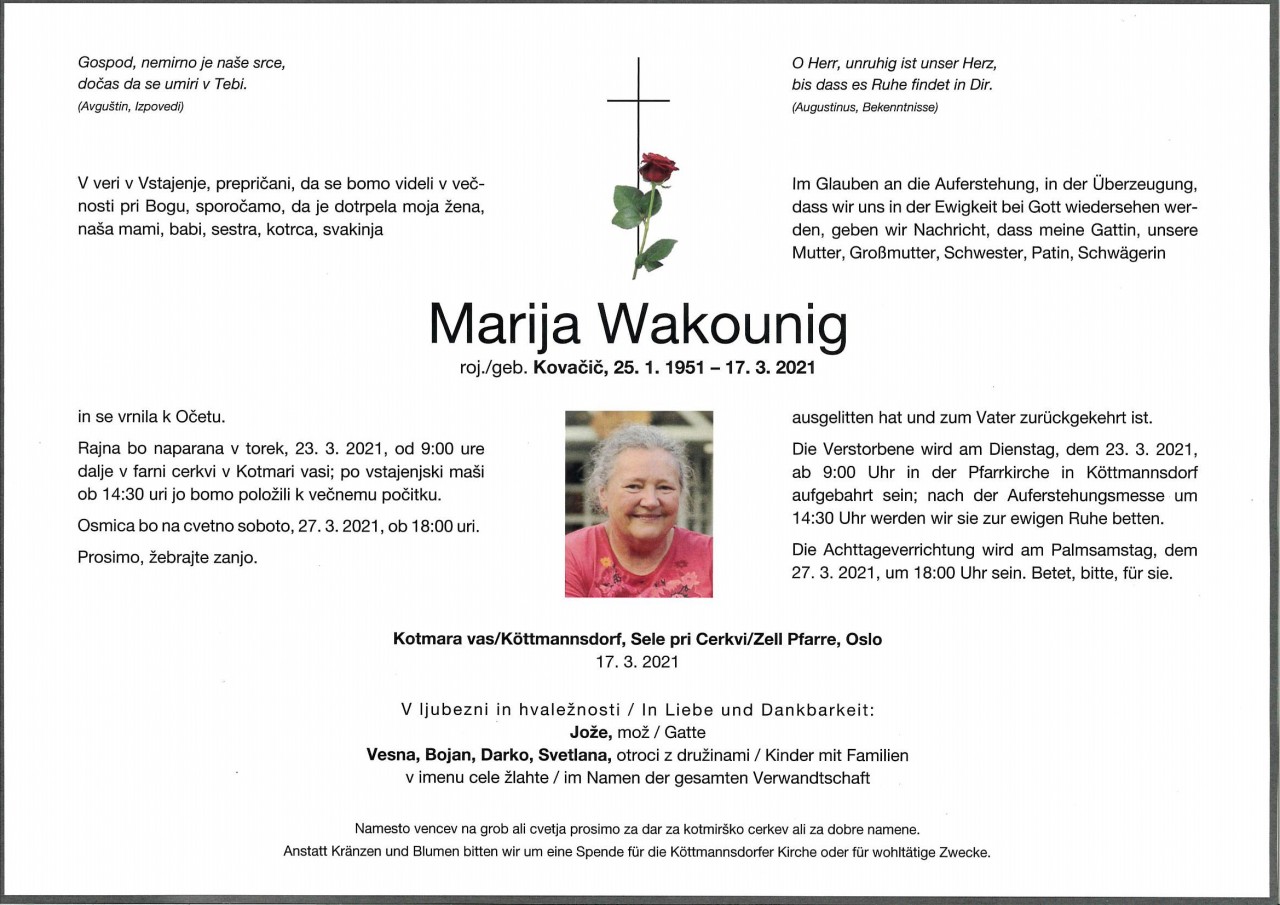 Parte Maria Pauline Wakounig