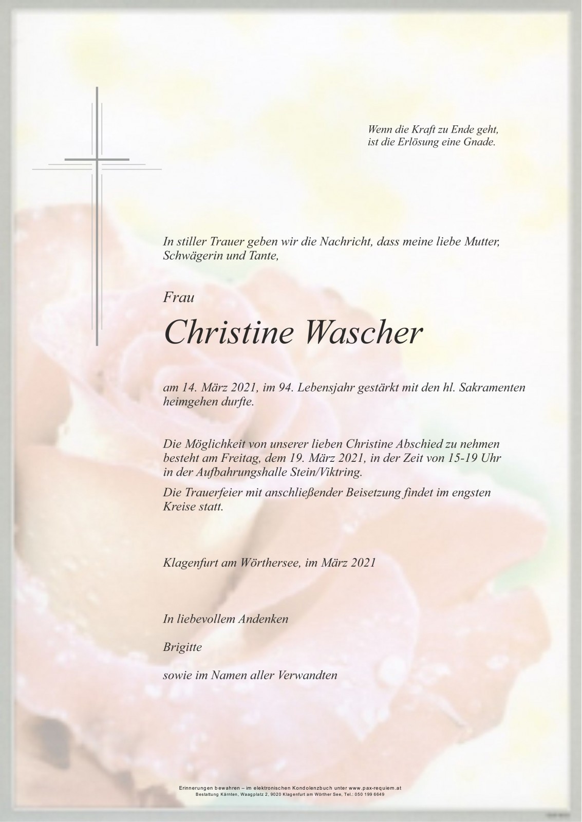 Parte Christine Wascher