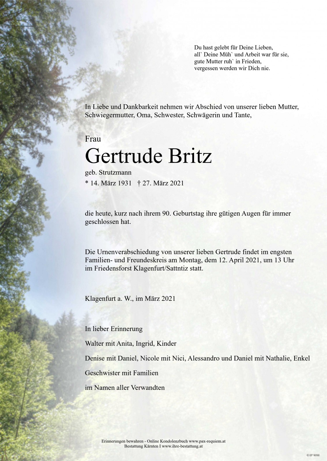 Parte Gertrude Britz