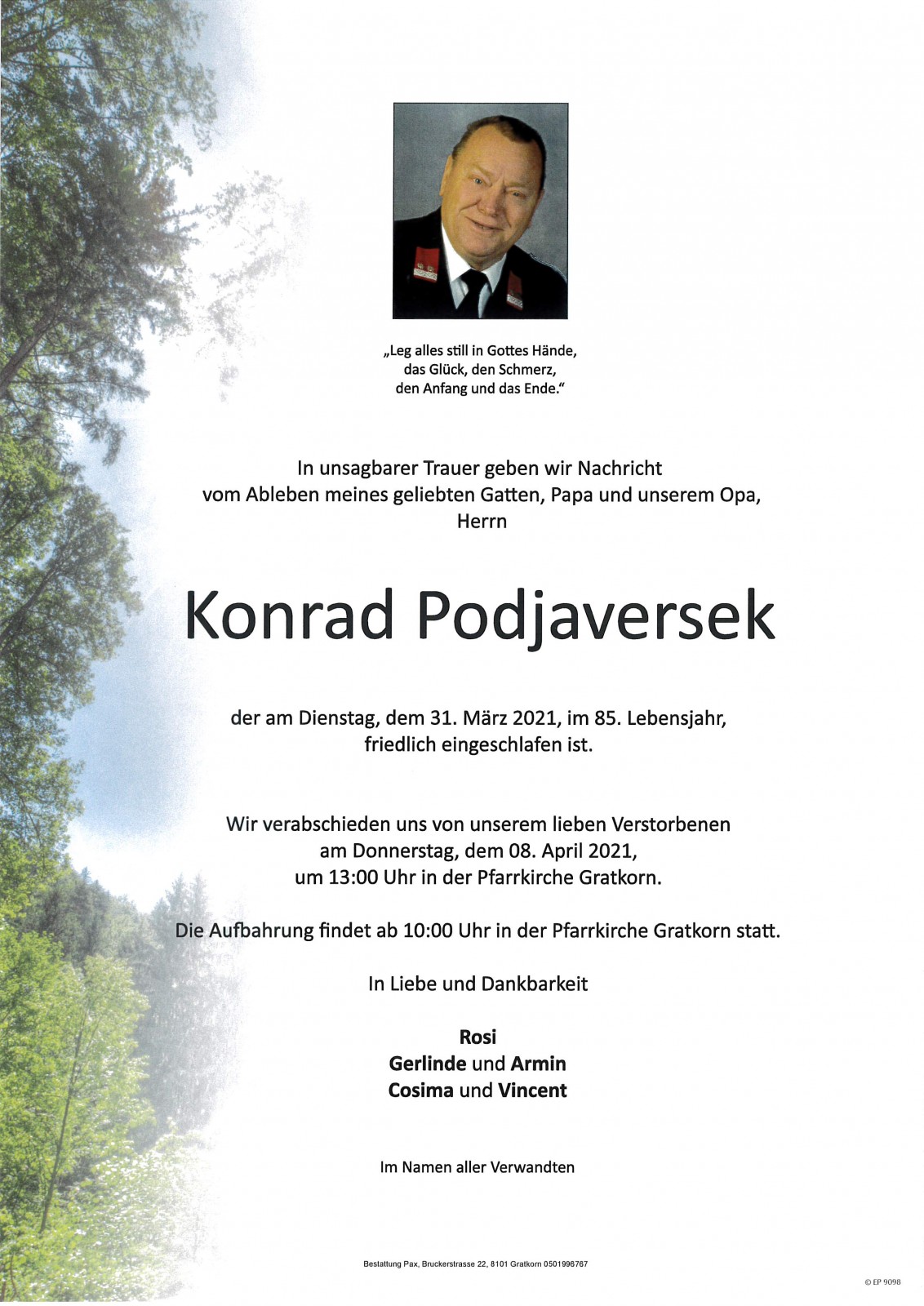 Parte Konrad Podjaversek