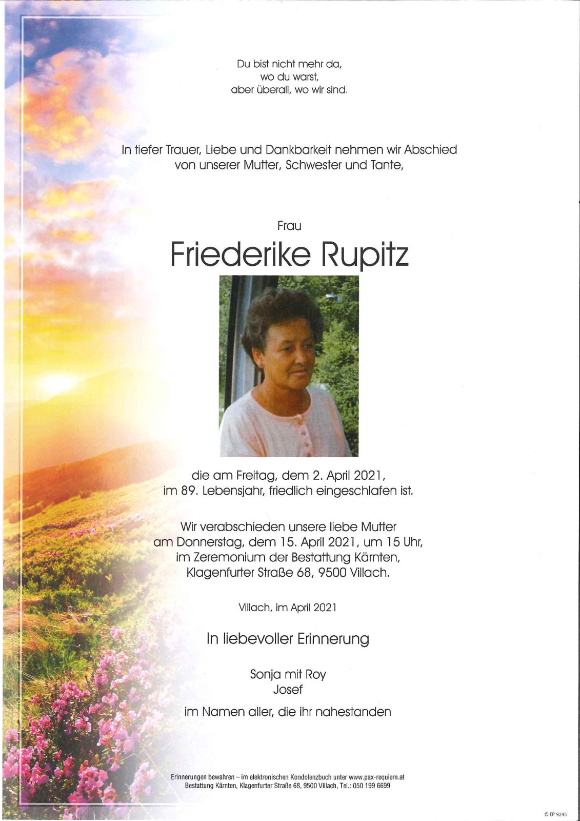 Parte Friederike Rupitz