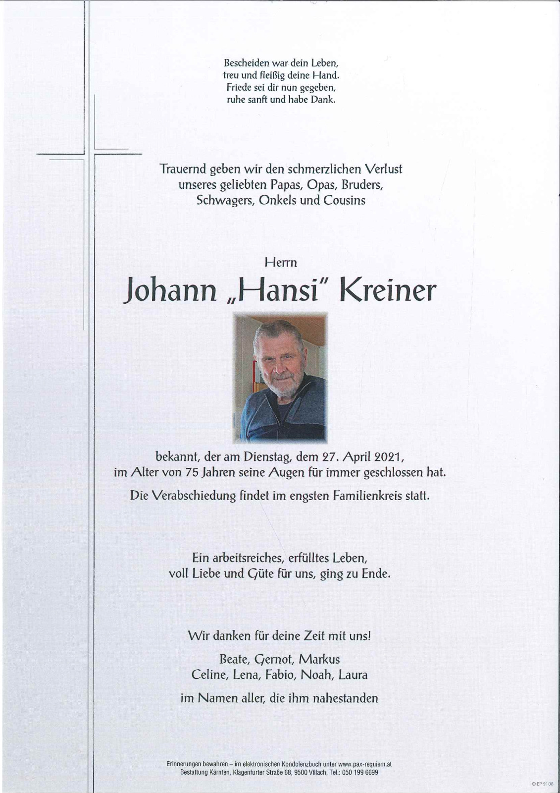 Parte Johann Kreiner