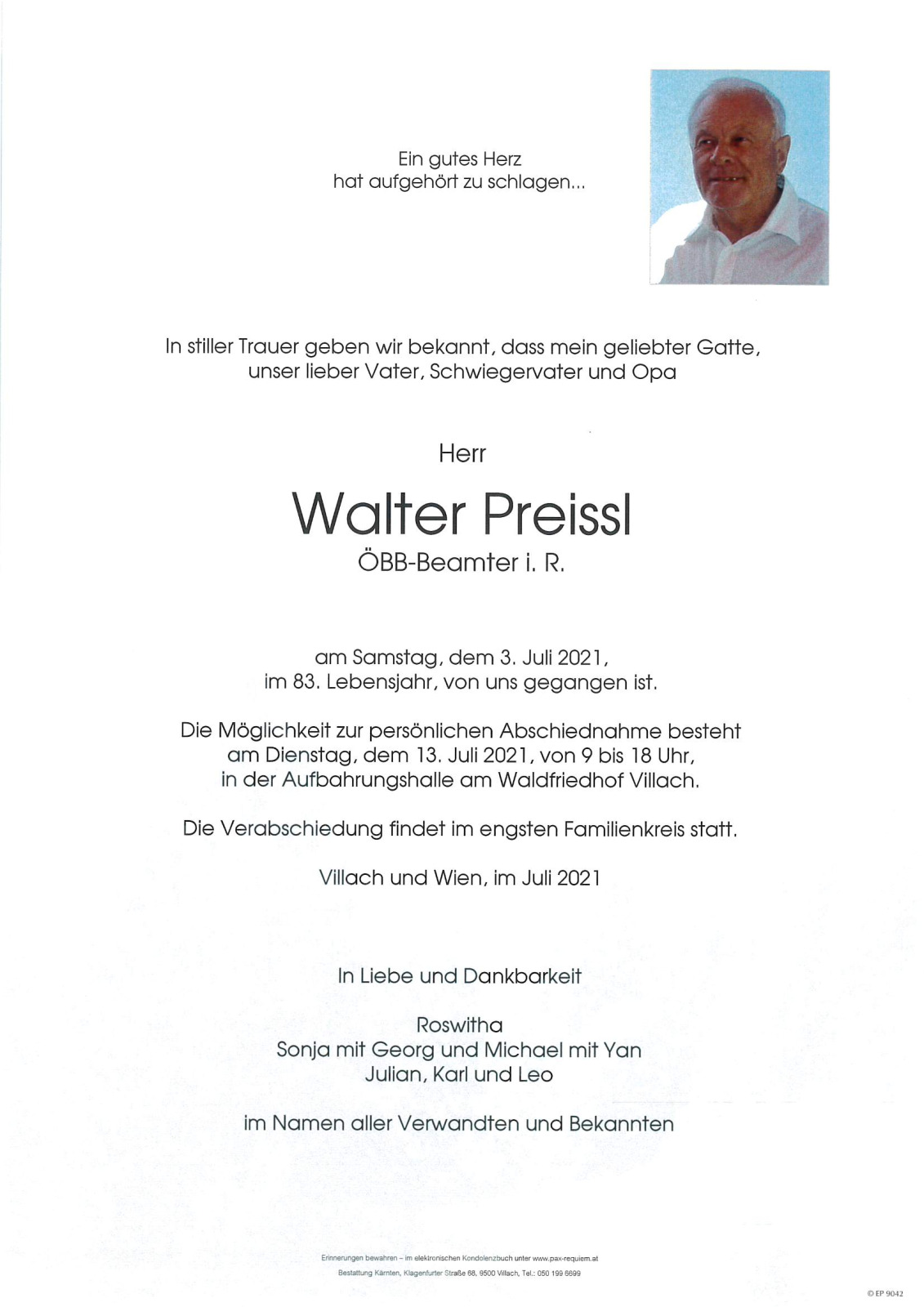 Parte Walter Preissl