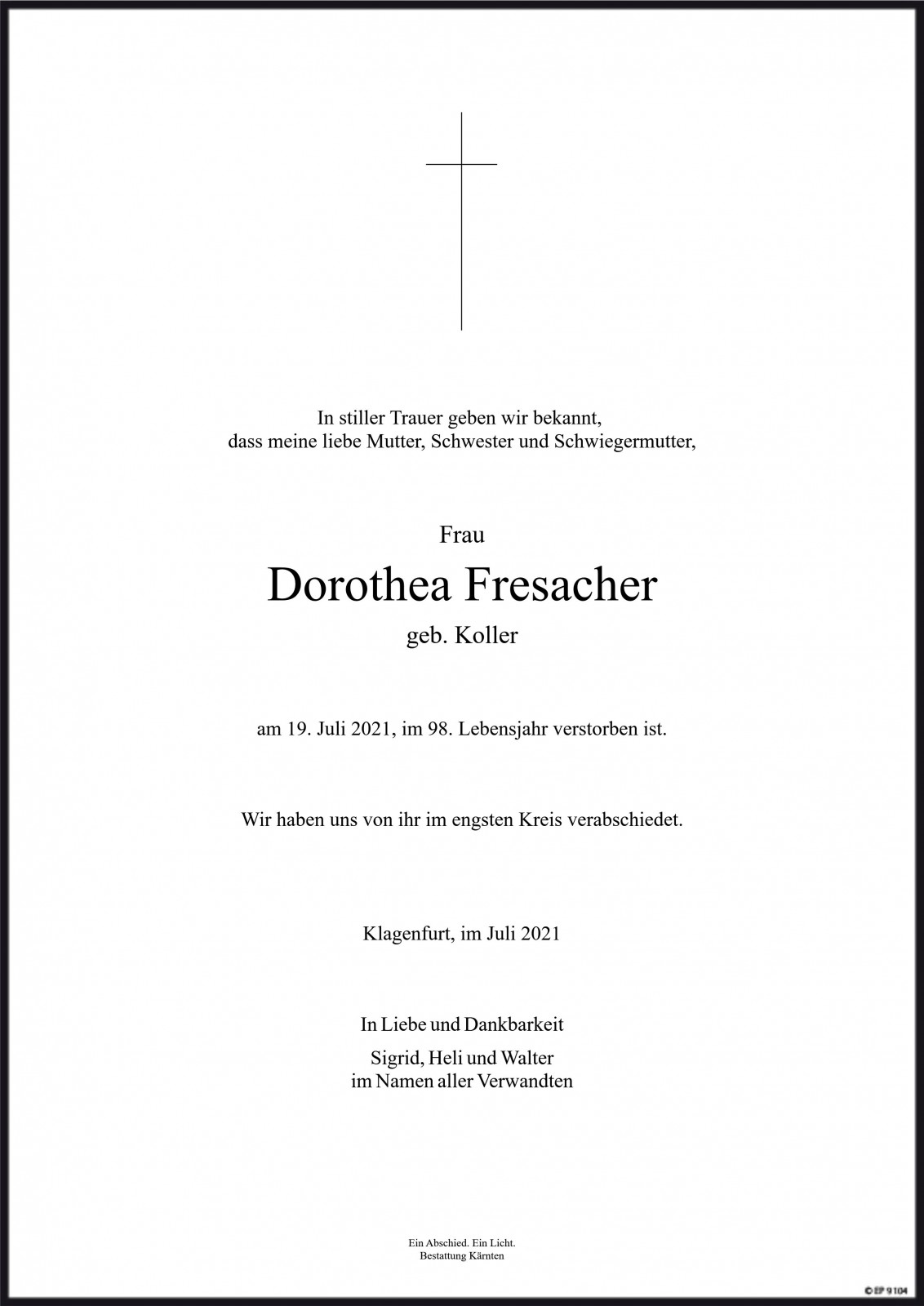 Parte Dorothea Fresacher