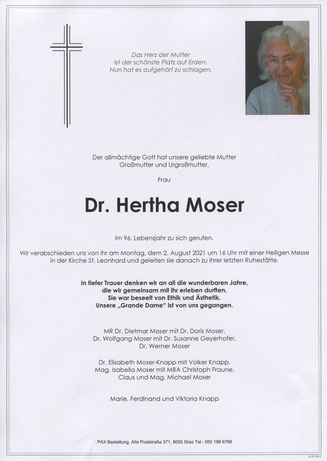 Parte Dr. Hertha Moser