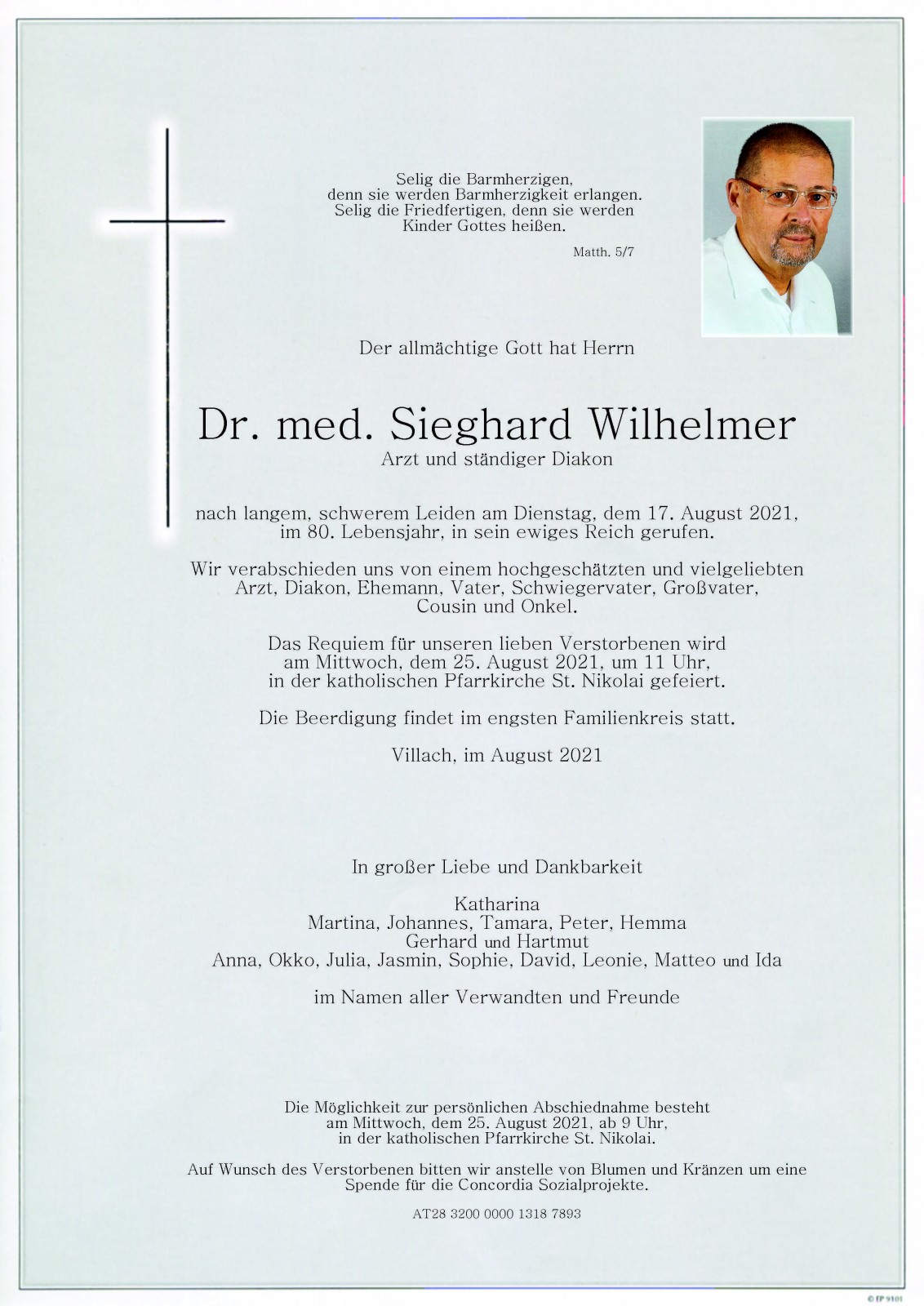 Parte Dr. med. Sieghard Wilhelmer