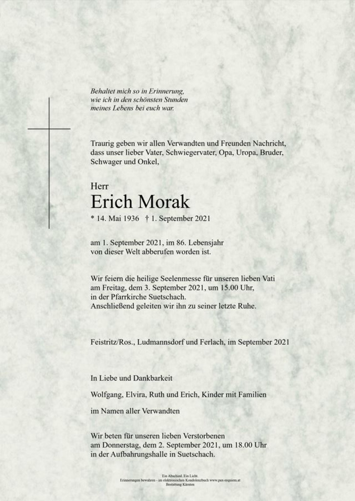 Parte Erich Morak